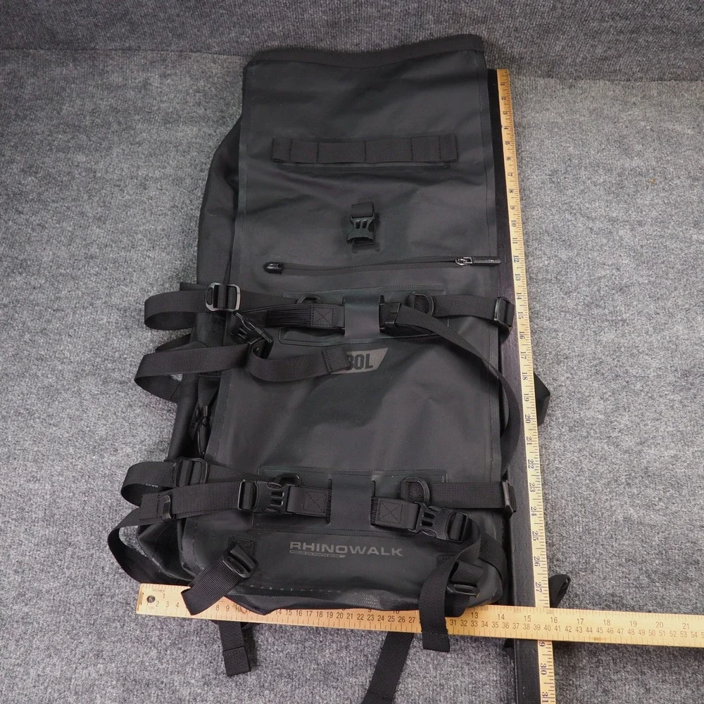 Rhinowalk Motorcycle Tail Bag 30L Black Waterproof Pannier Luggage MT21630